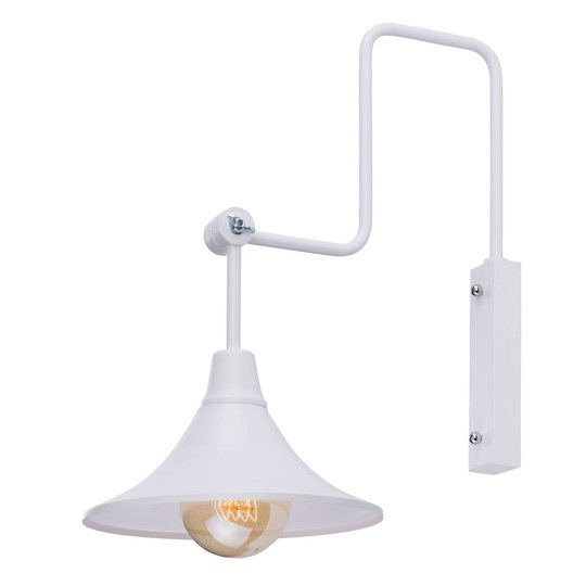 Vägglampa 783, 1 lampa, vit