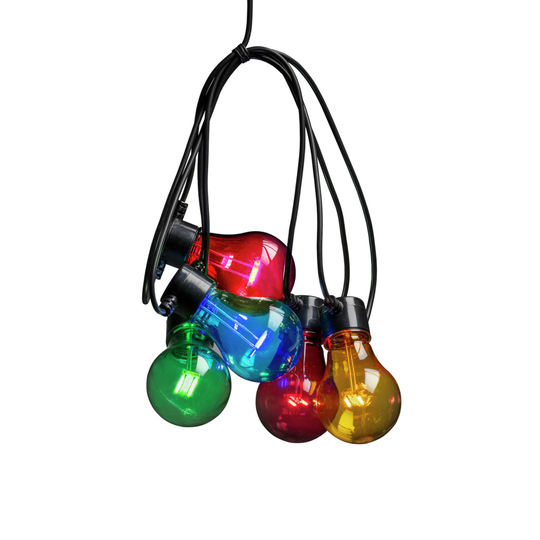 Slinga E27 5 färg LED 4xAA (Svart)
