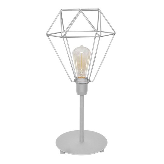 Bordslampa Karo med burskärm grå