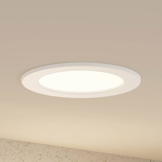 Prios Cadance LED-inbyggnadslampa, vit, 17 cm