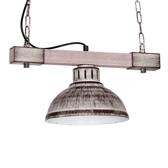 Hänglampa Hakon 1 lampa järn/ljust trä