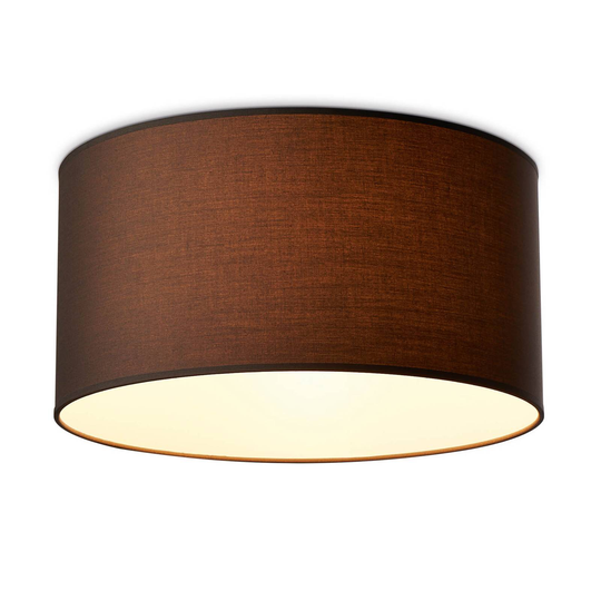 Steng Licht Loft taklampa, tygskärm brun