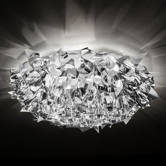 Slamp Veli Large designertaklampa Ø78 cm silver
