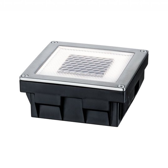 Cube inbyggd solcell (Borstat stål)