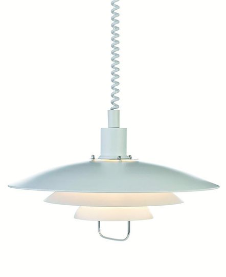 Kirkenes taklampa (Vit)