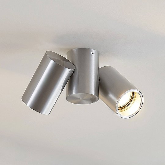 Taklampa Gesina, 2 lampor, aluminium