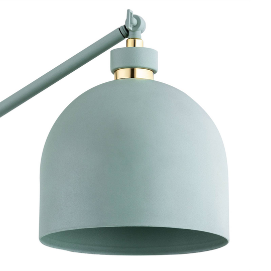 Golvlampa Dessa, justerbar, grå-grön