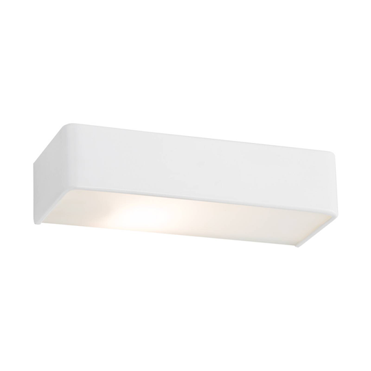 Vägglampa Rauma, vit, bredd 20 cm