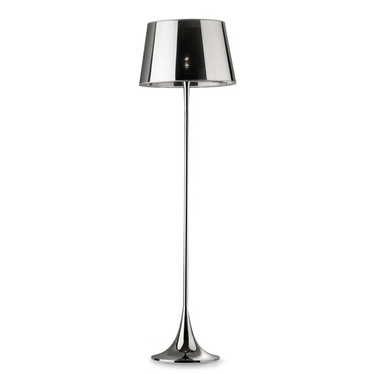 Golvlampa London Cromo höjd 174 cm, krom/klar