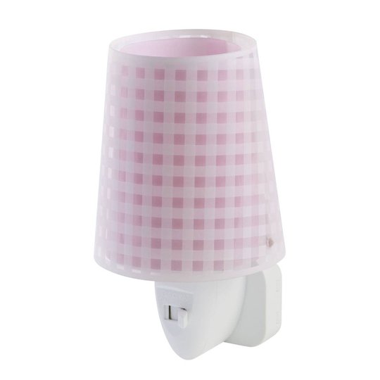 LED-nattlampa Vichy i rosa