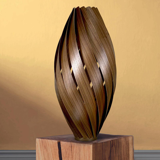 Gofurnit Ardere golvlampa, nötträd, höjd 70 cm