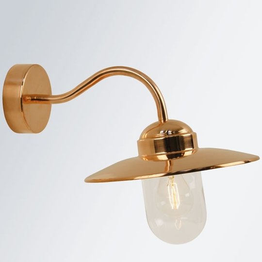 Luxembourg utomhusvägglampa av koppar