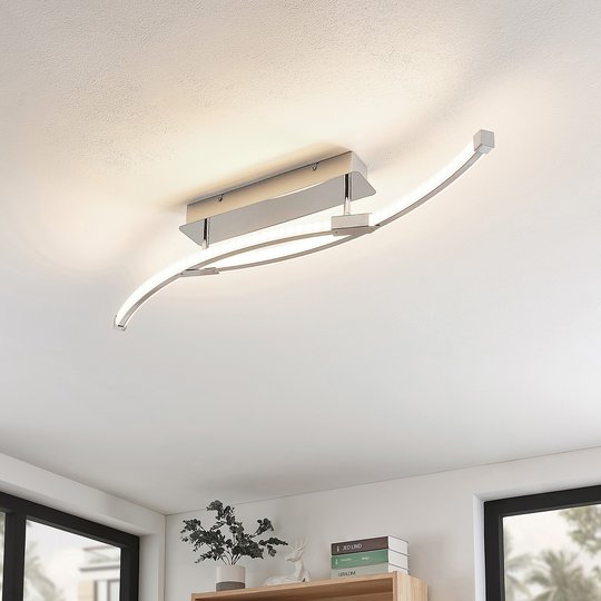 Lindby Rouven LED-taklampa, spiralform, 4 lampor