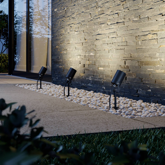 Lindby Lobelia markspettspotlight, GU10, IP65