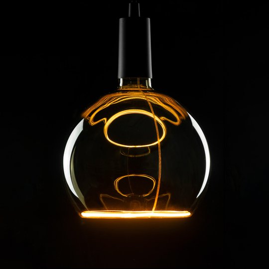 SEGULA LED-floating-globlampa G125 E27 8 W rök