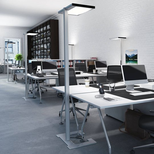 Luctra Vitawork LED-golvlampa till kontor 12000 lm