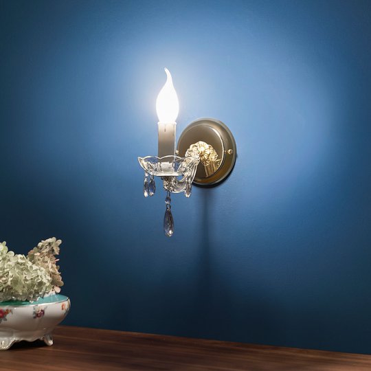 Ljuskrona Dolores med kristaller, 1 lampa