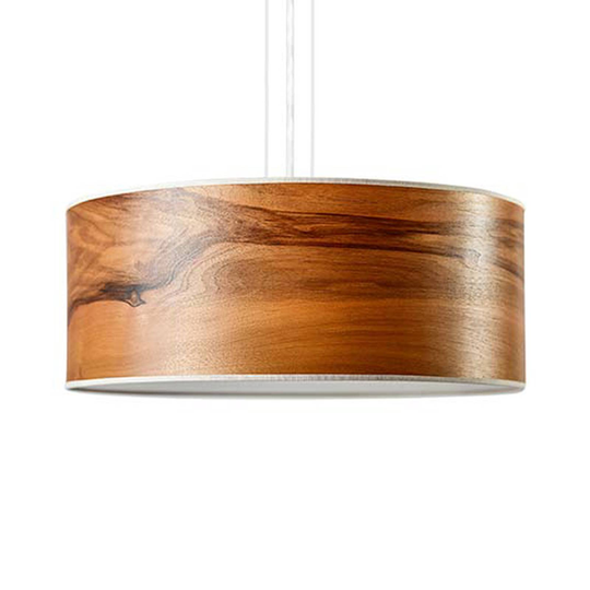 LeuchtNatur Discus lampa 35cm nötträ Europe vit