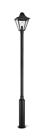 Garden 24 Lyktstolpe 1 IP44 H225cm Svart