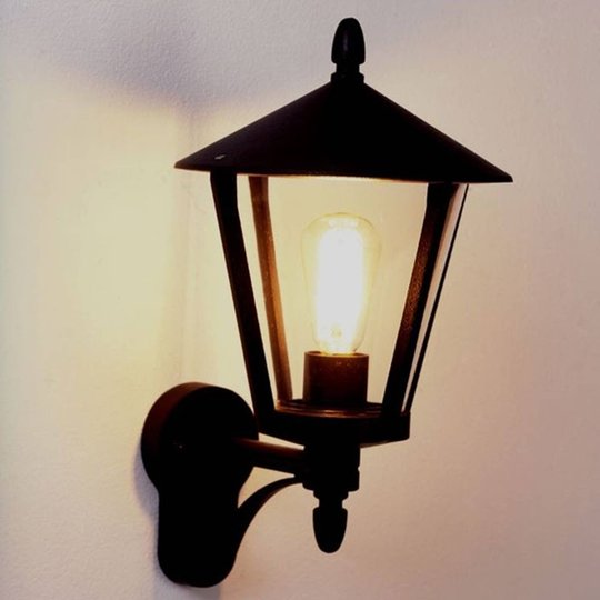 Utomhusvägglampa 668 i svart