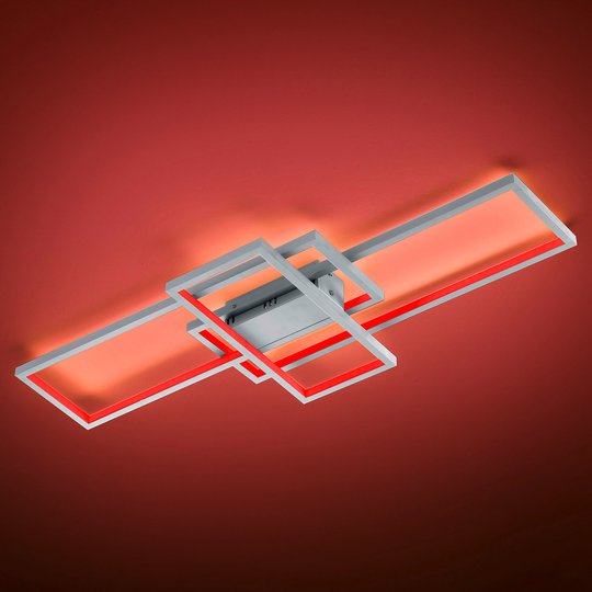 Trio WiZ Thiago LED-taklampa 104 cm, nickel