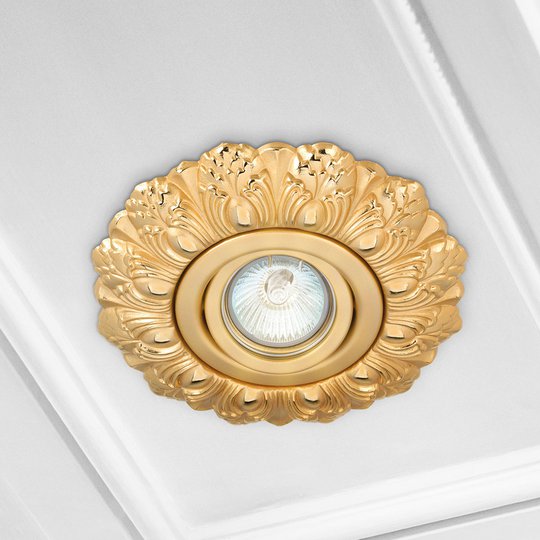 LED-inbyggnadsdownlight Eva, guld
