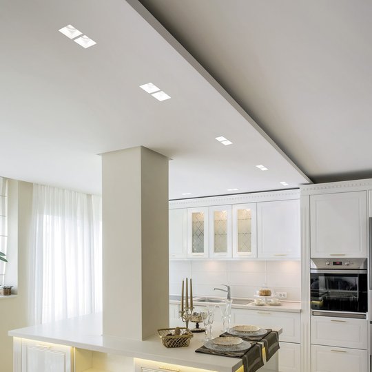 LED-inbyggnadslampa Siris Twin, 2 lampor, 3 000 K