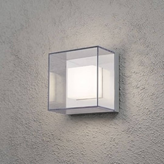 Kvadratisk LED-utomhusvägglampa Sanremo