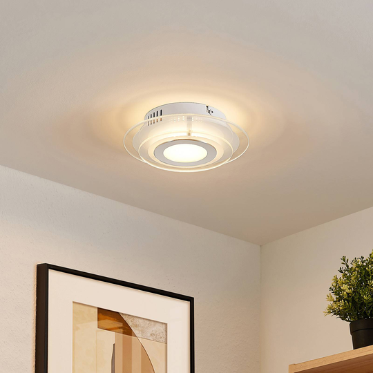 Lindby Arima LED-vägglampa, rund