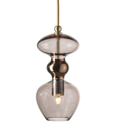Futura pendel rök 24cm (Mässing/guld)