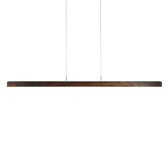 HerzBlut Lotta Knoll LED-hänglampa valnötsträ
