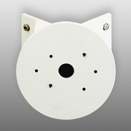 Hörnvägghållare utomhusvägglampa, rund, vit
