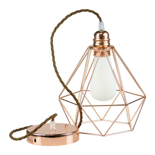 SEGULA Diamant pendellampa i koppar