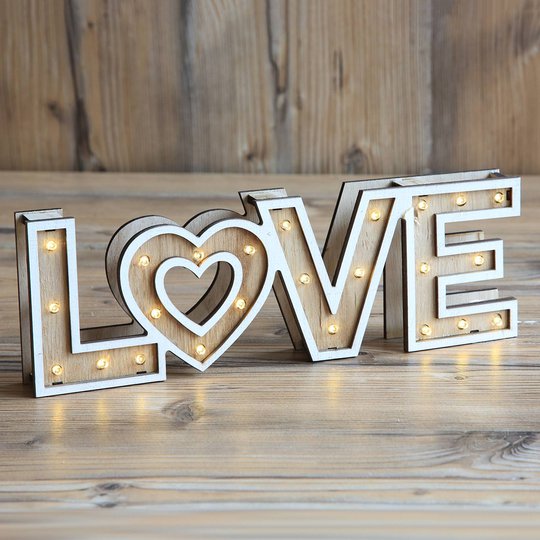 Aimi - LED-bordslampa med batterier Love