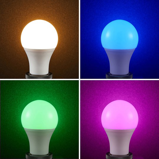 Lindby Smart LED-lampa WiFi E27 10 W, 2 700 K, RGB