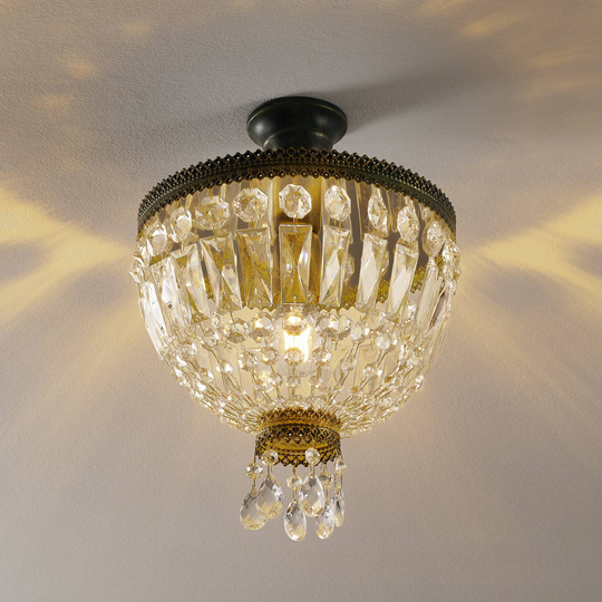 Kristalltaklampa CUPOLA 30 cm