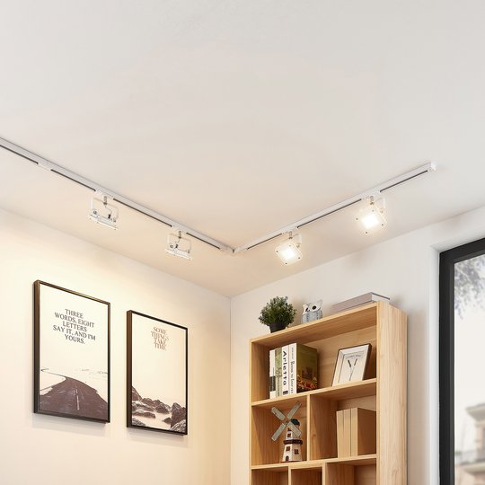 1-fas LED-skensystem Linsey, 4 lampor, vit