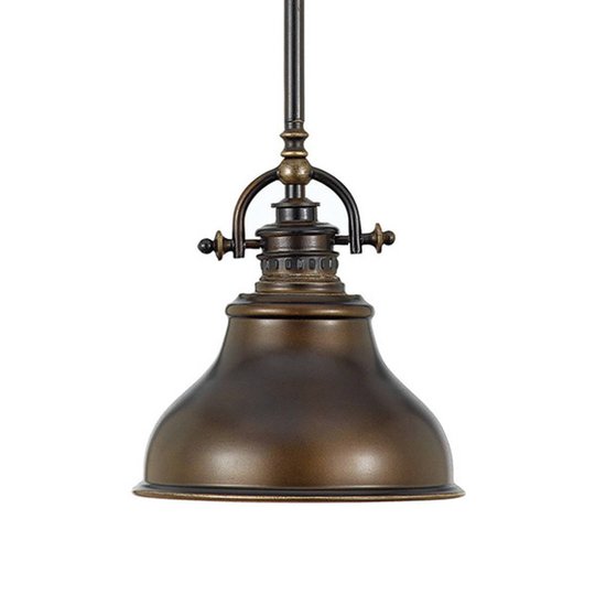 Hänglampa Emery i Industristil brons Ø 20,3 cm