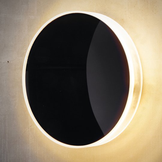 LED-utomhusvägglampa Marbella, svart