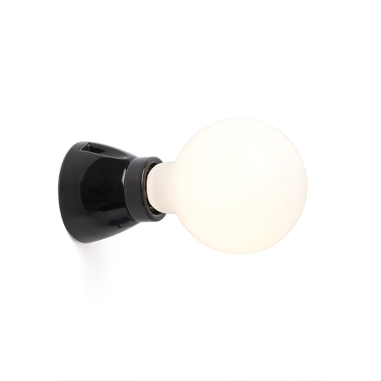 Kera vägglampa (Svart)