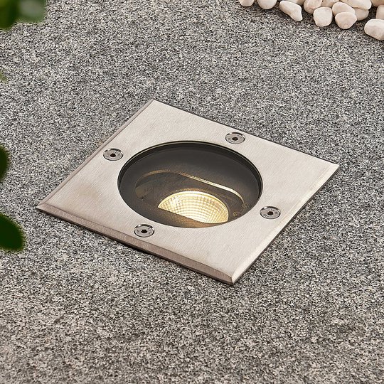 Doris – LED-markinbyggnadslampa, kantig form