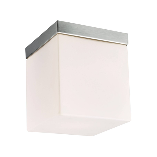 Taklampa Livia, 12x12 cm, nickel