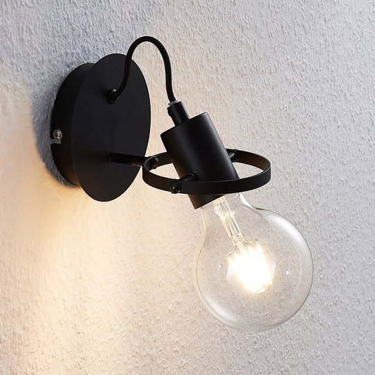 Lindby Mirtel vägglampa i svart