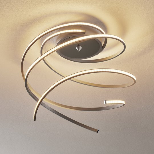 LED-taklampa Lungo 3 armar, fjärrkontroll