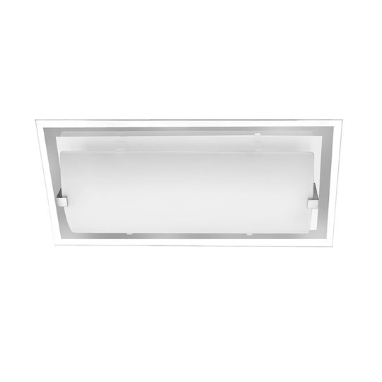 Taklampa P1, rektangulär, av glas