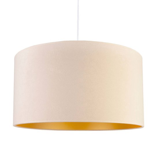 Hänglampa Roller, vit/guld