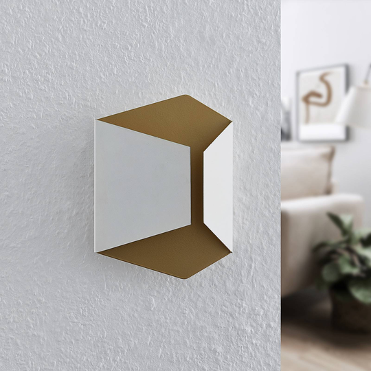 Lindby Anjaya LED-vägglampa, vit