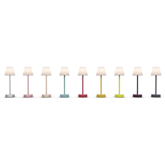 Newgarden Lola Slim LED-bordslampa, roséguld