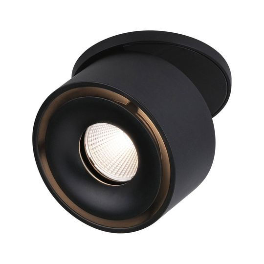 Paulmann Spircle LED-inbyggnadslampa svart matt