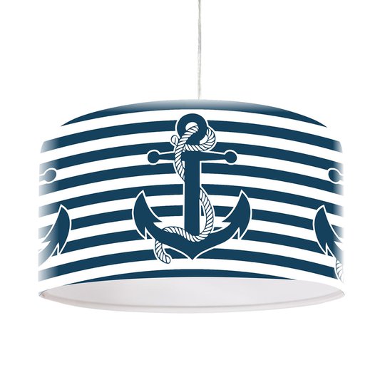 Maritim hänglampa Ahoi med ankarmotiv